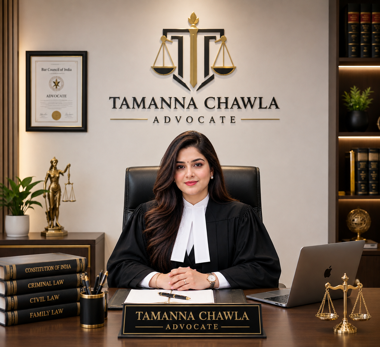 Experienced Advocate at Desk